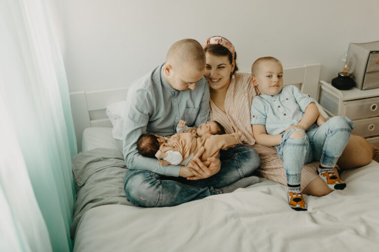 sesja noworodkowa bliźniaków Trojmiasto